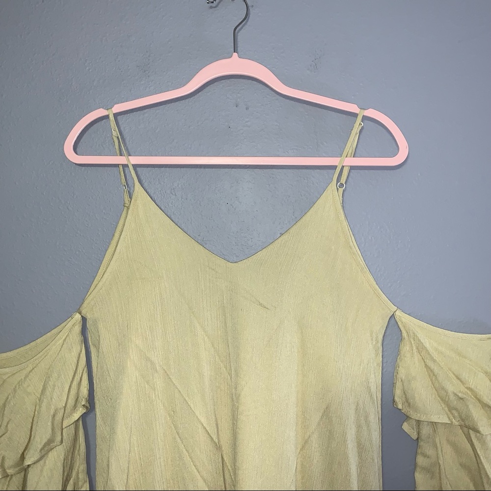 She and Sky Cold Shoulder Layered Sleeve Dress - Picture 6 of 8